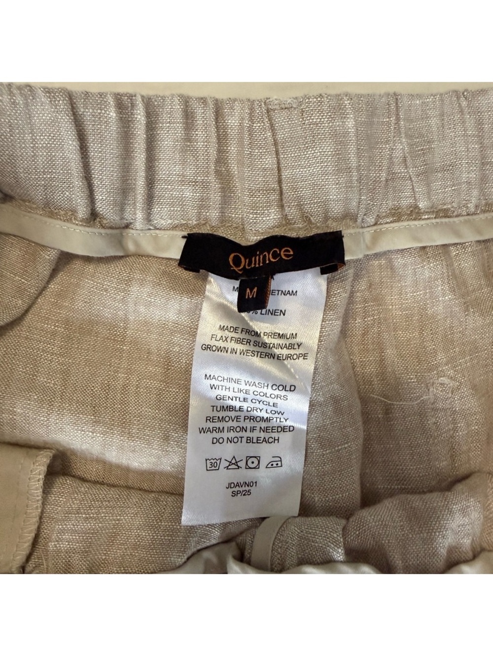 Quince Beige Linen Pants - Picture 5 of 5